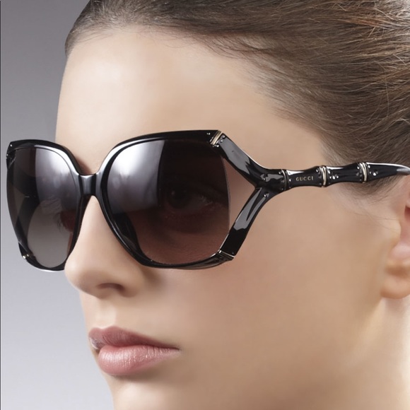 gucci bamboo sunglasses black